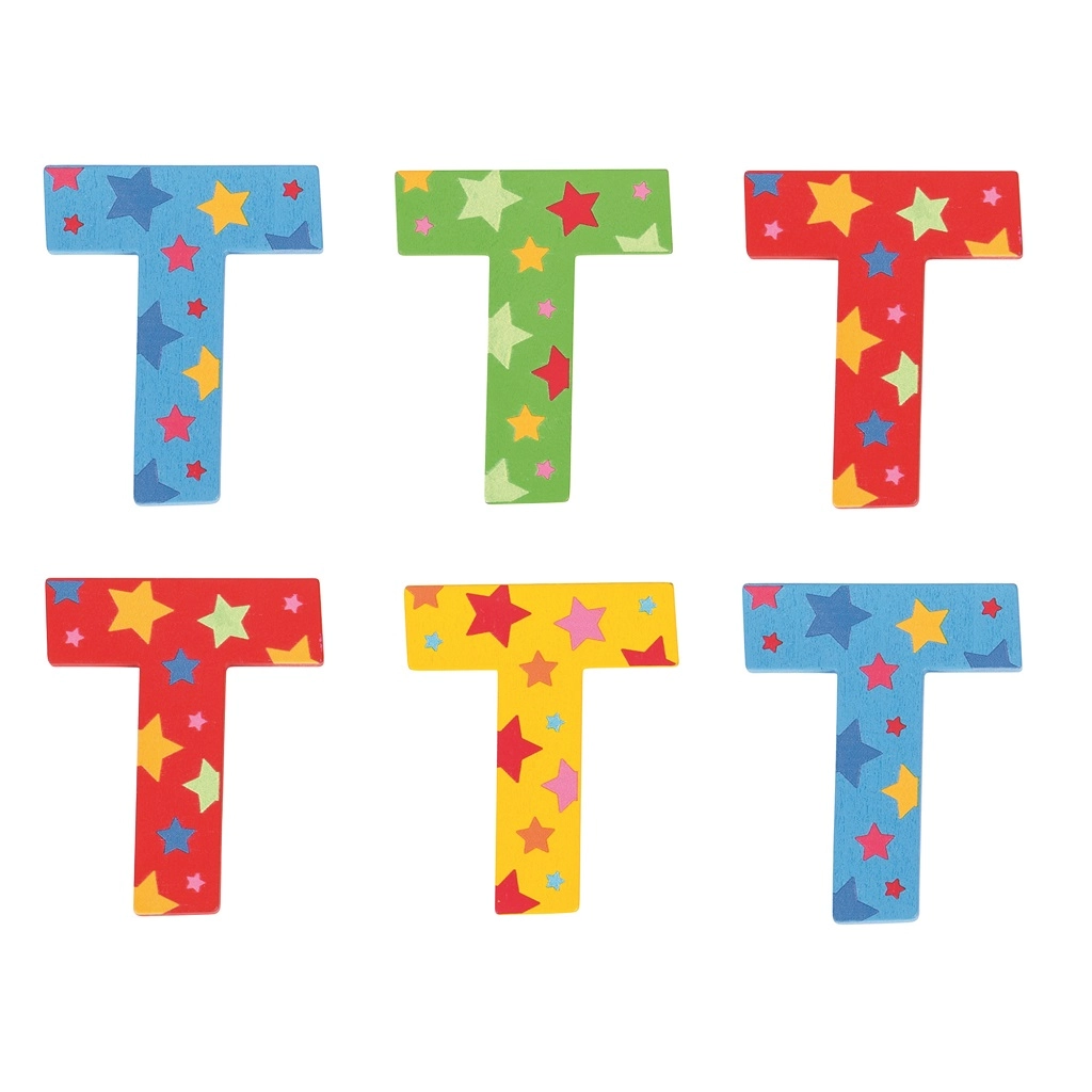 E-shop Bigjigs Toys hviezdičkové písmenko T