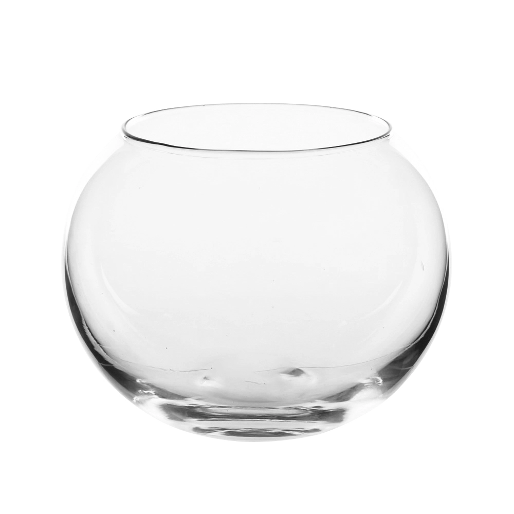 E-shop Sklenená váza guľa 17,5 cm