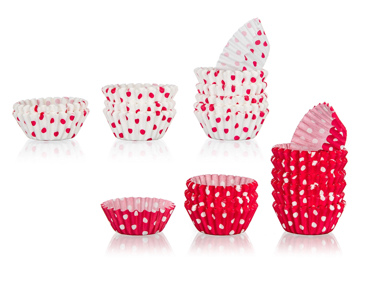 Papierové cukrárske košíčky DOTS mix 3 × 2,1 cm (200 ks)