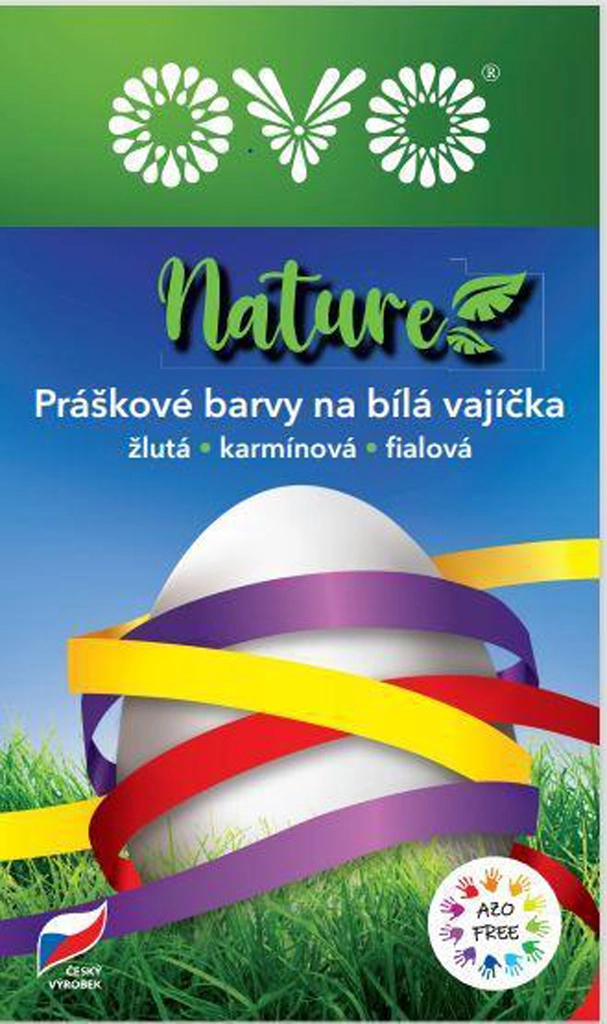 E-shop Ovo Nature pastelky – žltá, karmínová a fialová