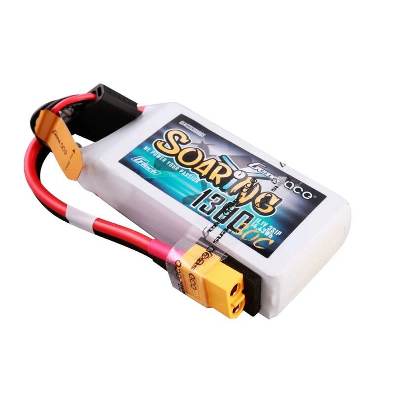 E-shop Gens ace G-Tech Soaring 1300mAh 11.1V 30C 3S1P Lipo Battery Pack with XT60 Plug