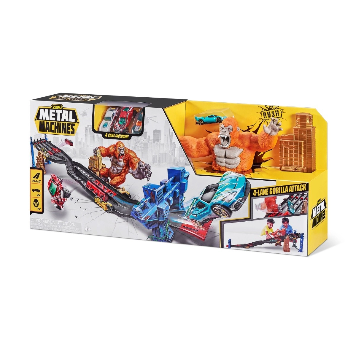 Zábavná dráha Metal Machines 4 dráhy útok Gorily