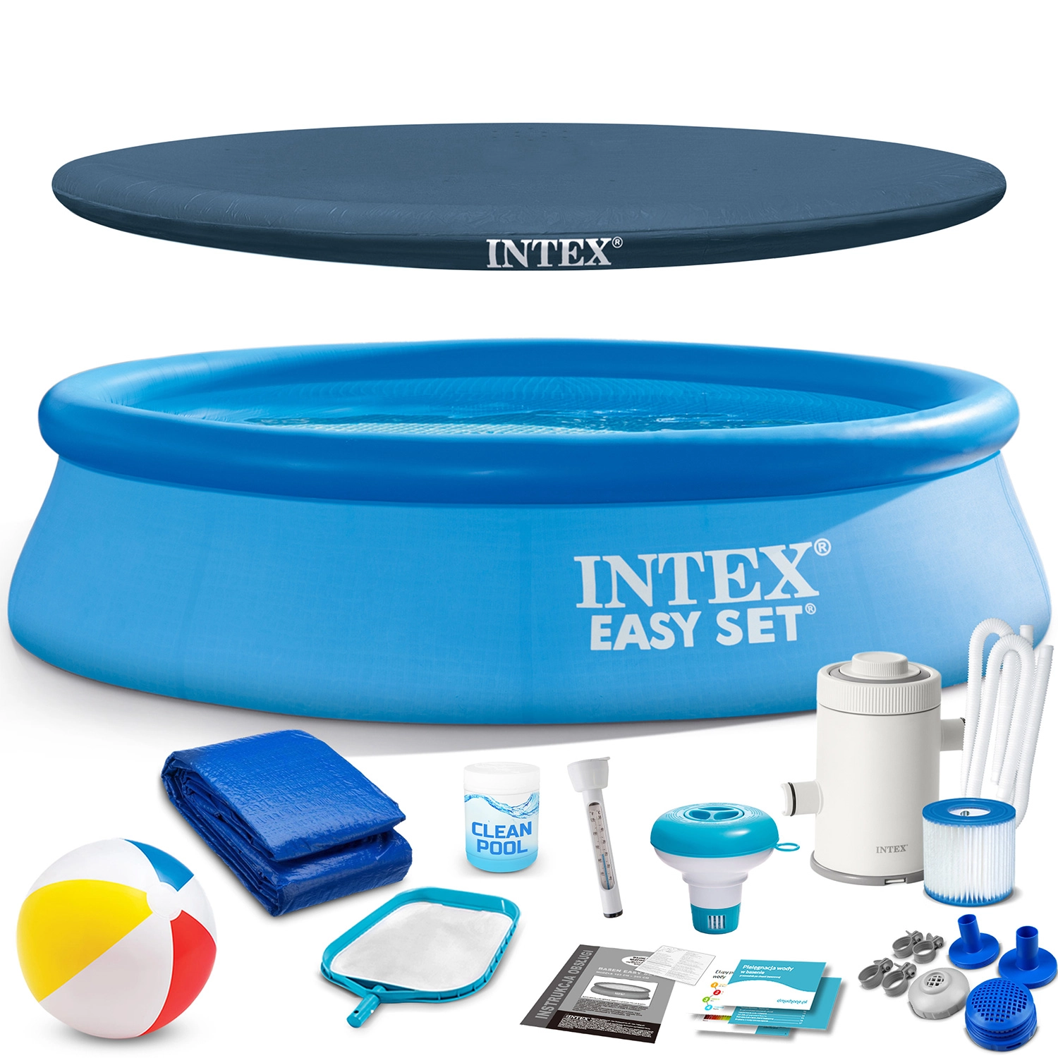 E-shop Nafukovací záhradný bazén 244 × 61 cm INTEX Easy Set 16v1