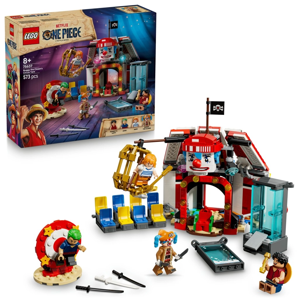 E-shop LEGO® ONE PIECE 75637 Klaun Buggy a jeho cirkusový stan