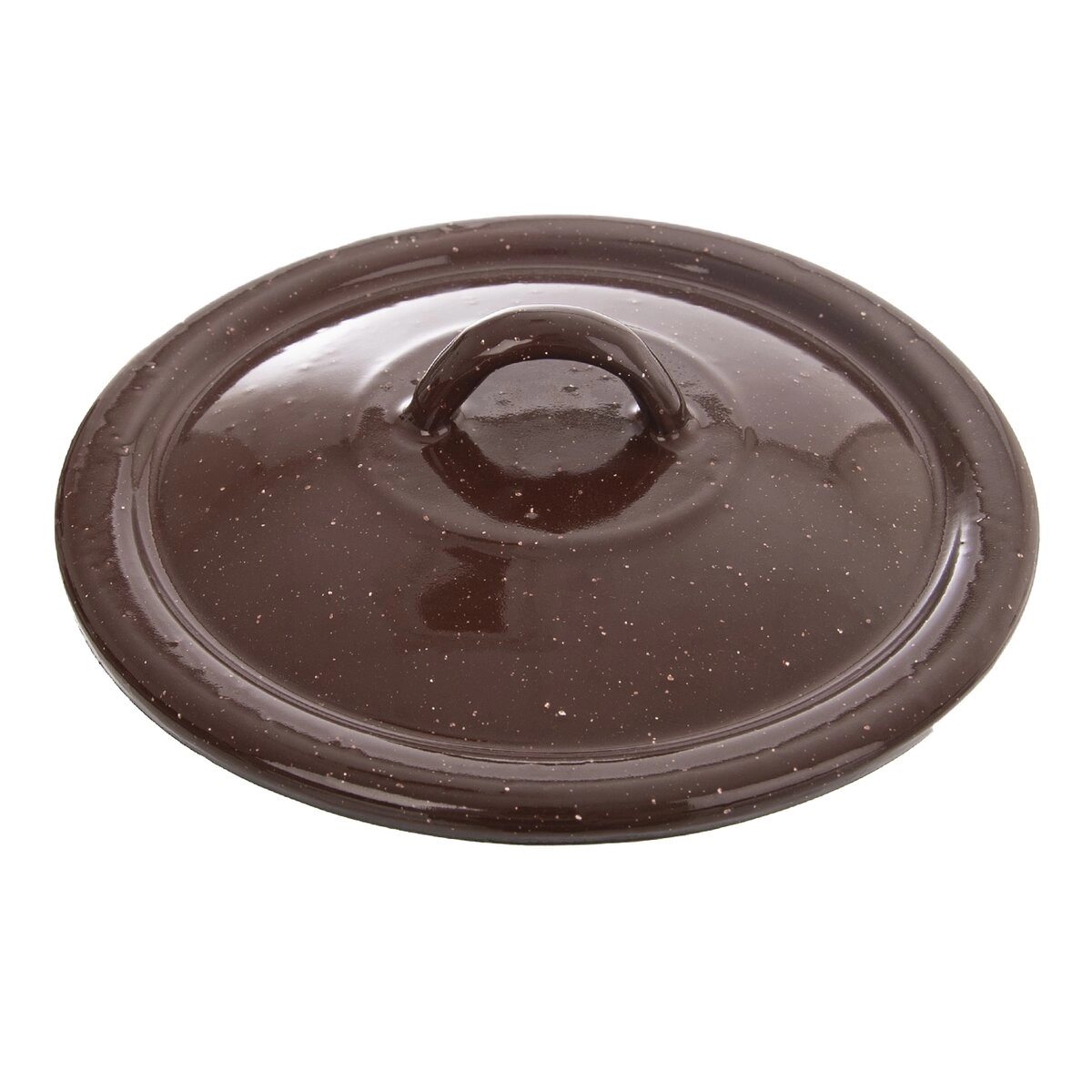 E-shop Smaltovaná pokrievka Brown 16 cm