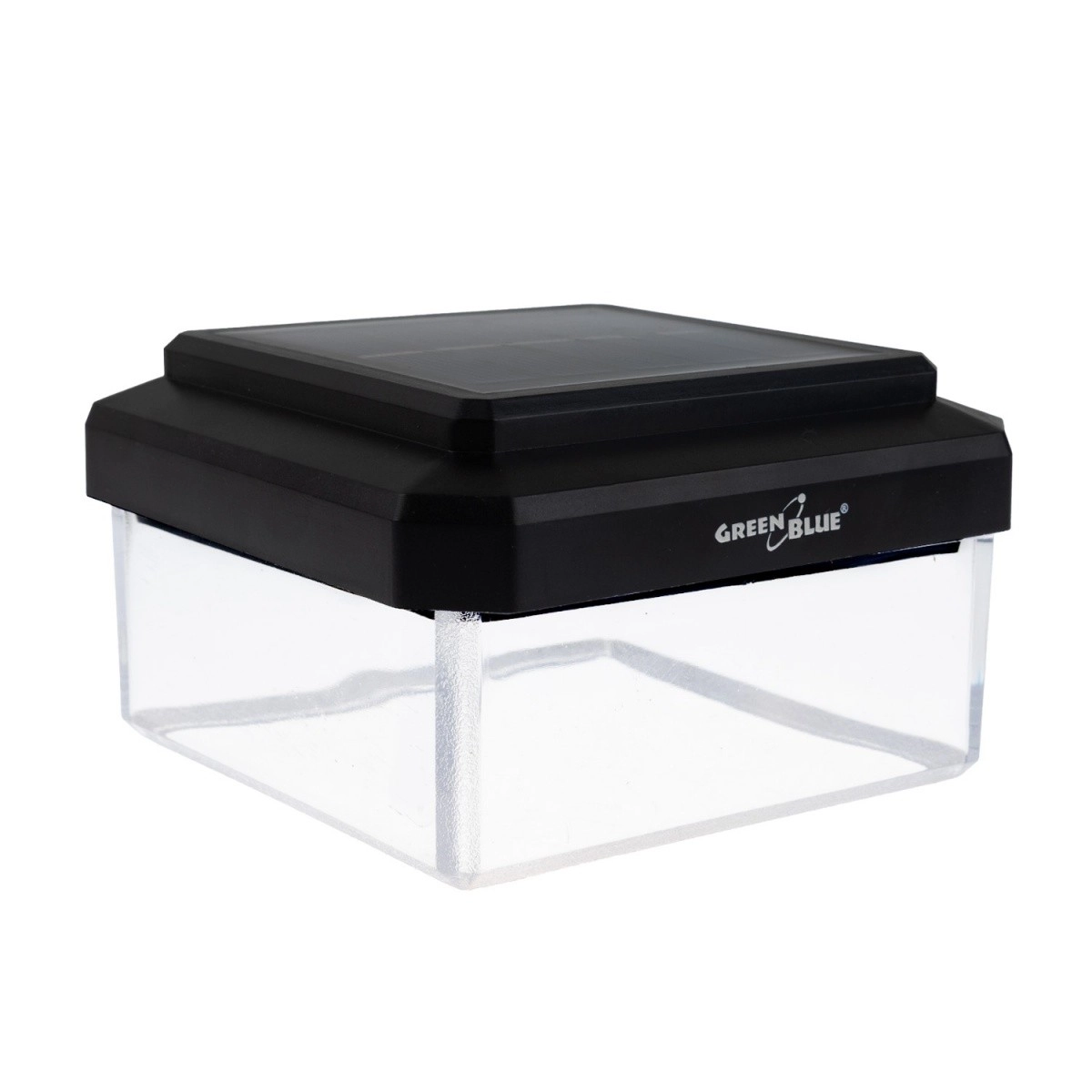 Solárna LED čiapka na stĺpik 100 × 100 mm, teplá biela 3200 K