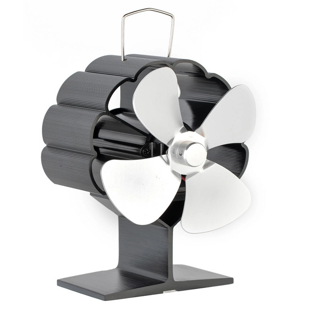 E-shop Krbový ventilátor ALFA, termoelektrický, 4 lopatky, strieborný