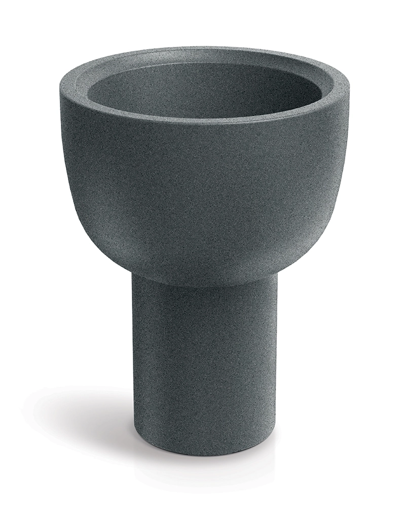 E-shop Prosperplast Plastový květináč MOLTAS VESSEL 40 cm granitově šedý