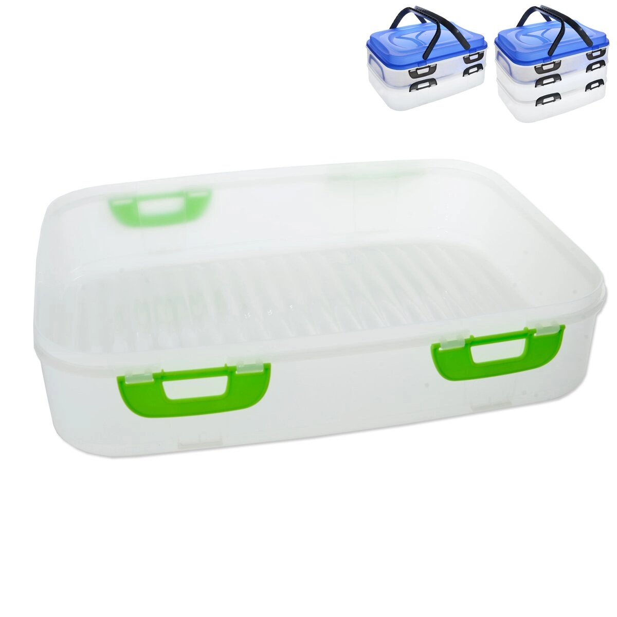 E-shop Orion Plastový box na piknik s klipmi 40x30x8 cm
