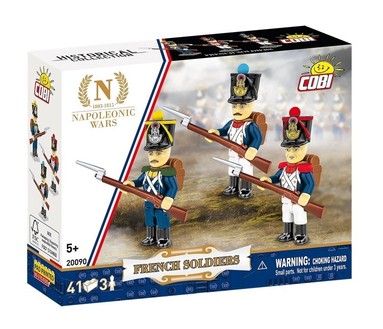 E-shop Cobi 20090 Francouzští vojáci 3 figurky s doplňky