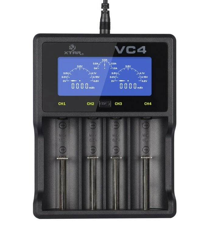 E-shop XTAR VC4 štvorkanálová inteligentná USB nabíjačka