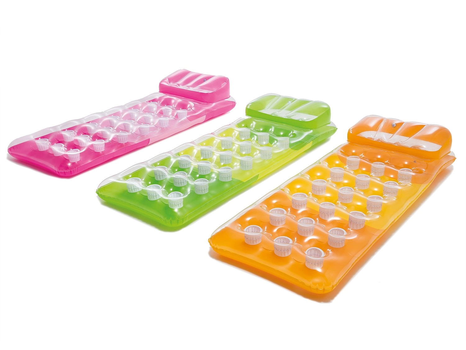 E-shop Nafukovacie ležadlo do vody 188 × 71 cm Intex – oranžové