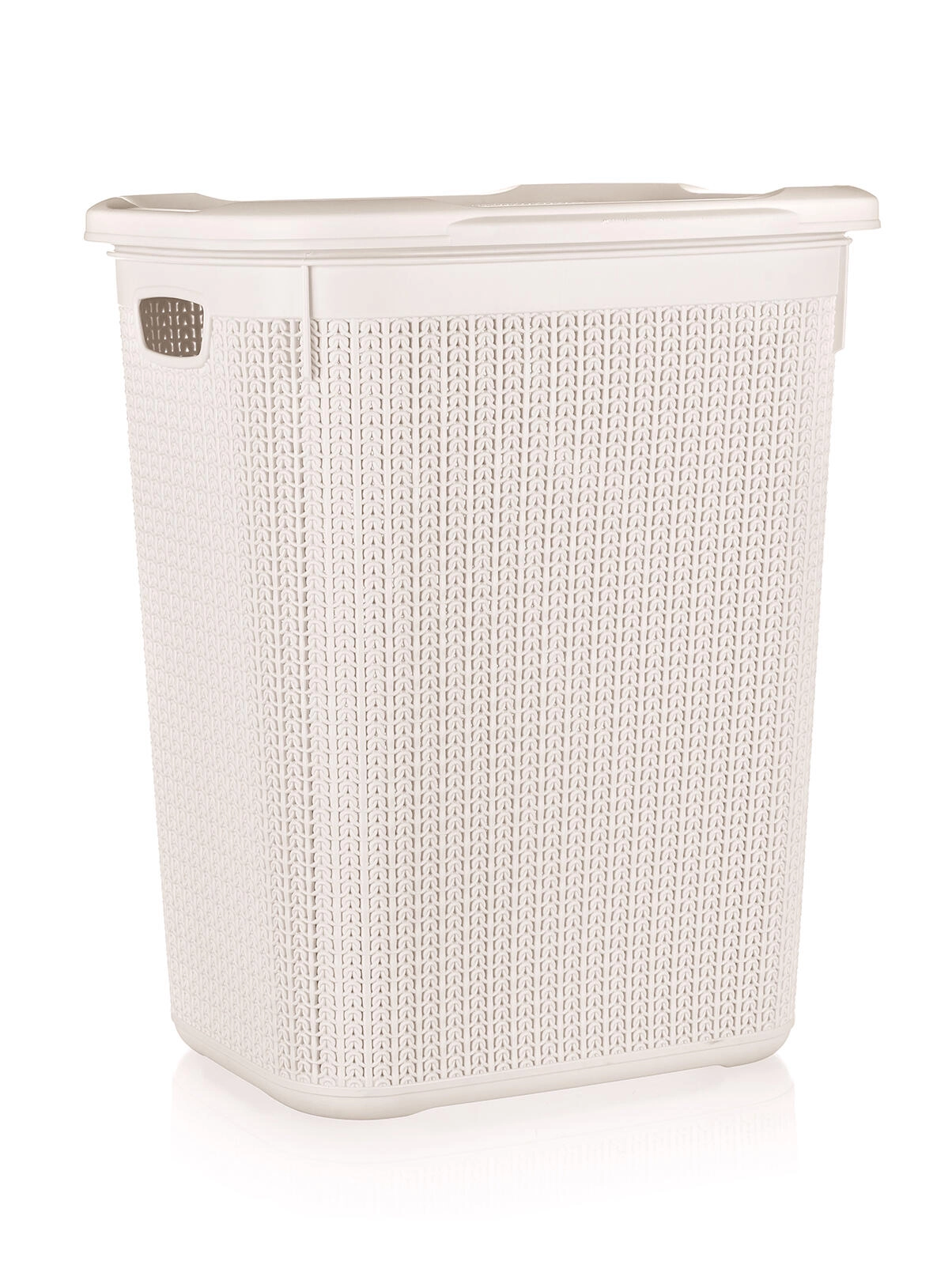 Kôš na špinavú bielizeň ratanový 50 l, krémový