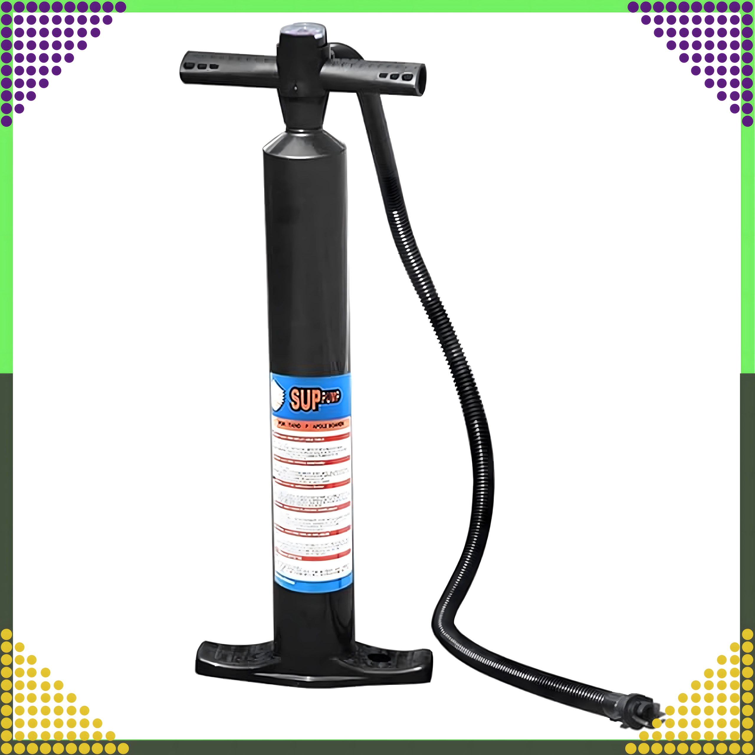 Ručná dvojčinná pumpa na SUP s manometrom 25 PSI