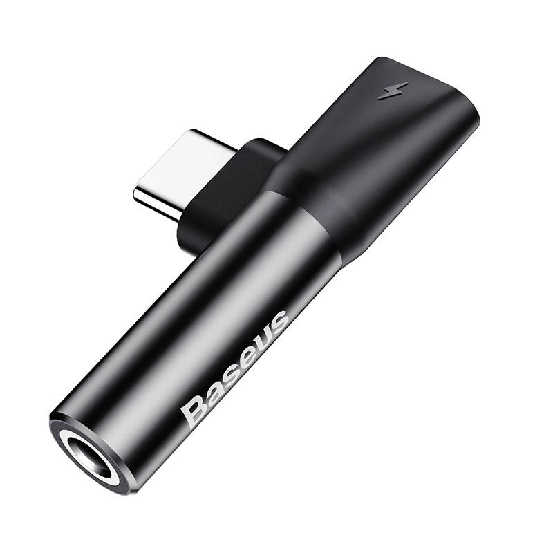 Baseus CATL41-01 Rozbočovač USB-C/3.5mm, černý