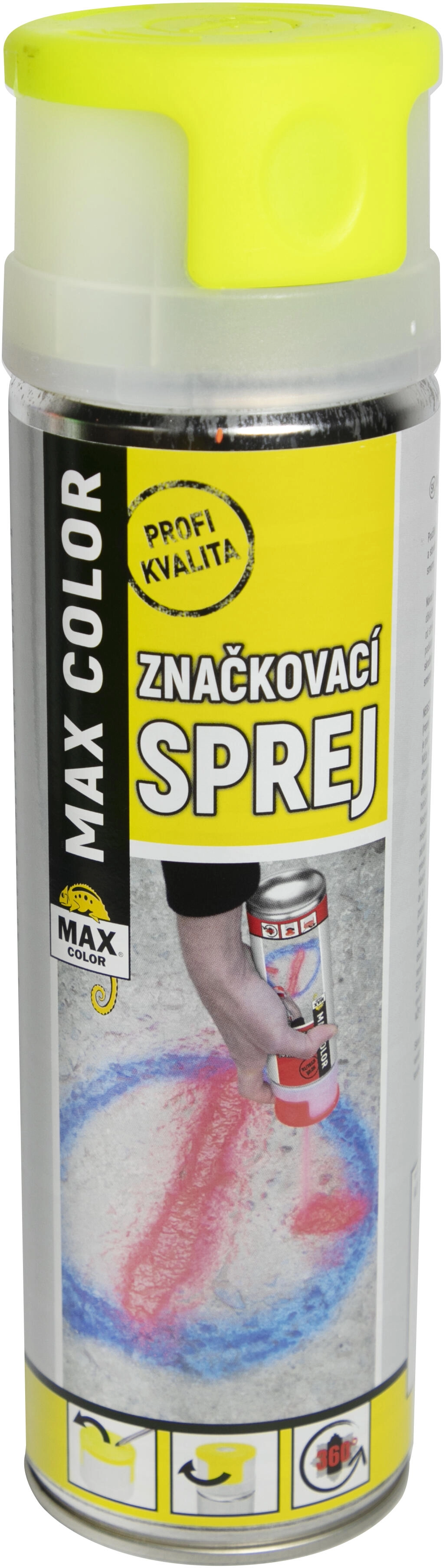 E-shop KWASNY MAX COLOR Značkovací sprej 500ml, žltý