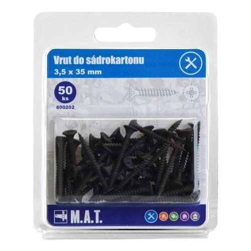 E-shop Skrutka do sadrokar.3,5x35mm jemný z.,f. (50ks)