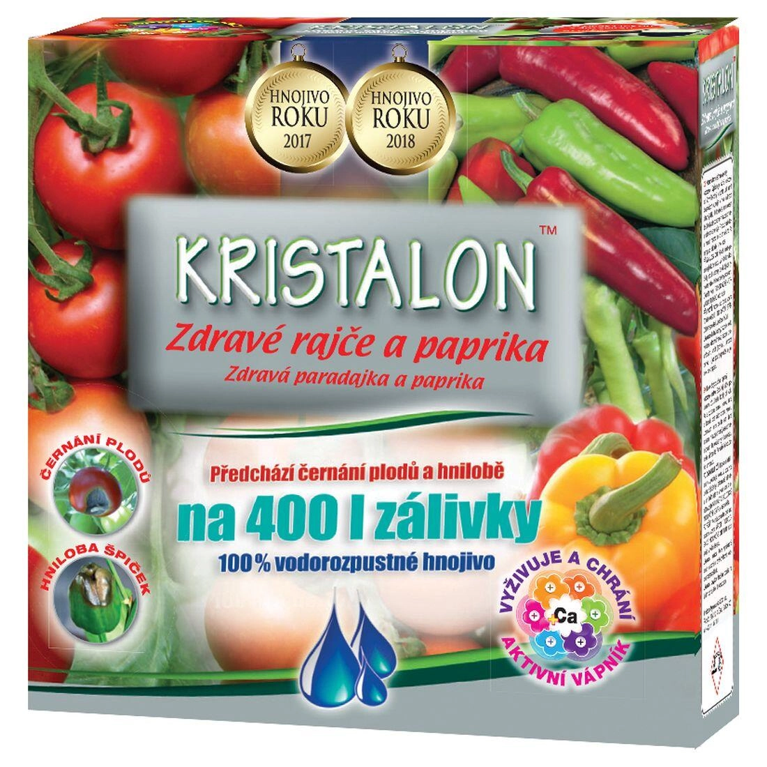 Agro CS Kristalon granulované hnojivo pre zdravé paradajky a papriky 500 gr
