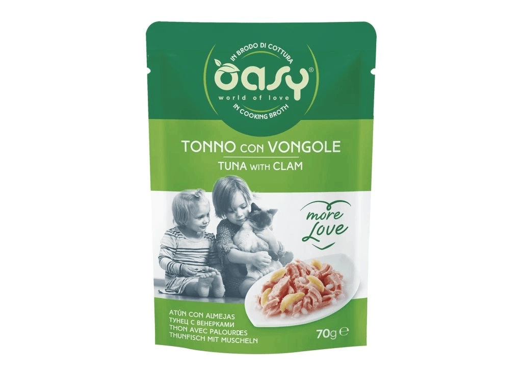 Oasy More Love tuniak a mušľa 70 g