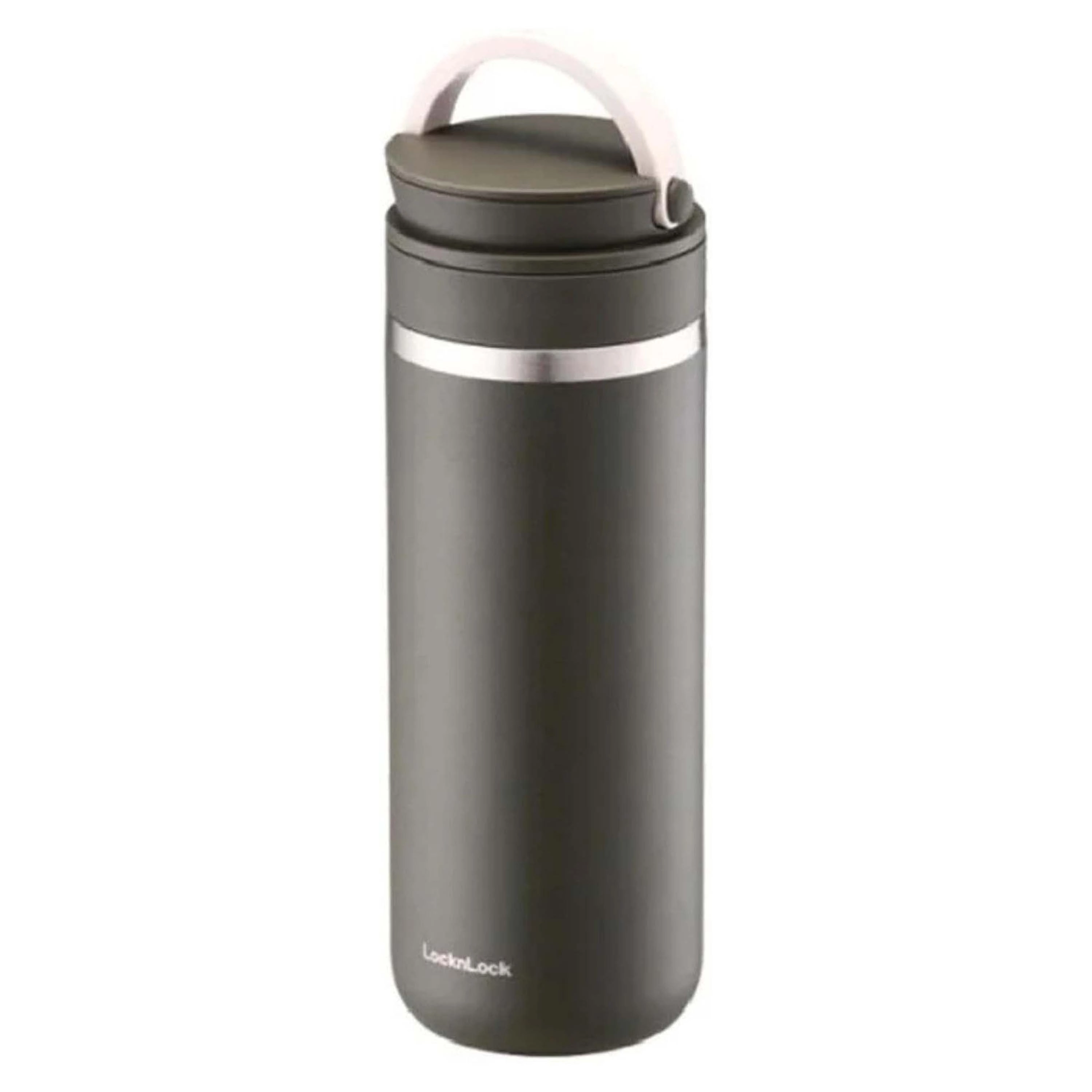 Nerezová termoska s uškom LocknLock Metro Two-Away 475 ml khaki