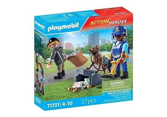Playmobil Hľadanie s policajným psom