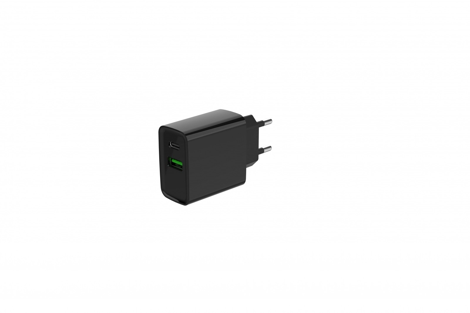 Rýchlonabíjačka USB‑C + USB‑A 20 W, čierna