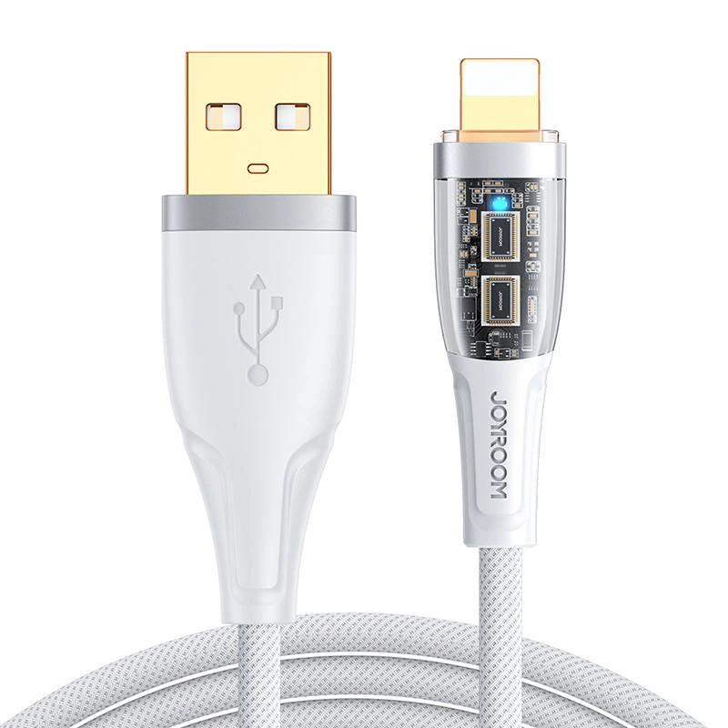 E-shop Joyroom S-UL012A3 Quick Charge s inteligentným prepínačom USB-A - Lightning 2,4 A, 1,2m, bílý