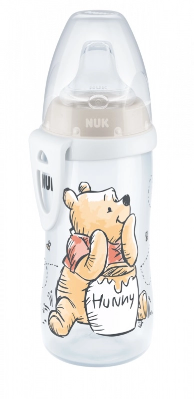 E-shop Nuk FC fľaša active cup Disney Medvedík Pú 300 ml biela