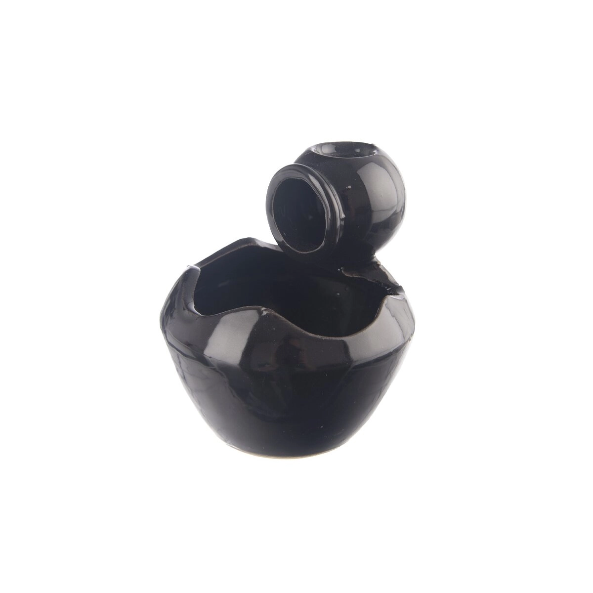 E-shop Keramická kadidelnica čierna 9 × 9 × 9 cm