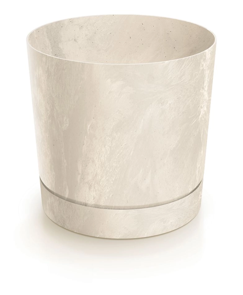 PROSPERPLAST Kvetináč TUBO P BETON EFFECT 17,8cm pískový