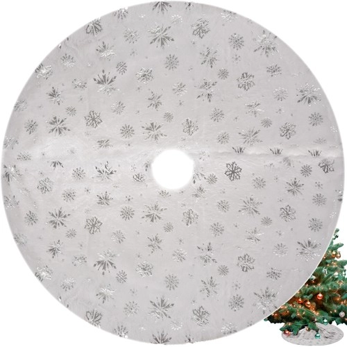 E-shop Ruhhy 22223 Deka pod vianočný stromček 78 cm bielostrieborná
