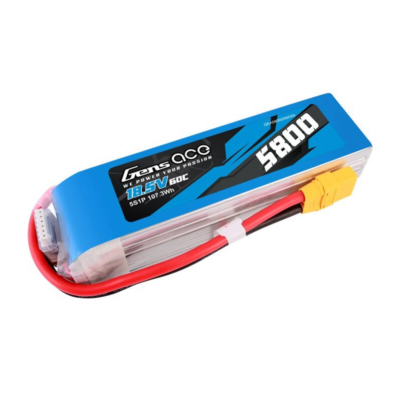 E-shop Gens ace 5800mAh 60C 18.5V 5S1P Lipo Battery Pack with XT90 plug