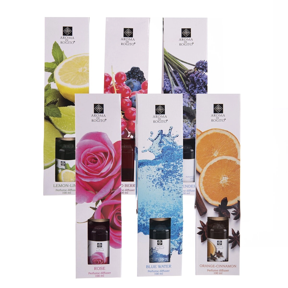 E-shop Sklenený aróma difuzér 100 ml (mix 6 variantov)