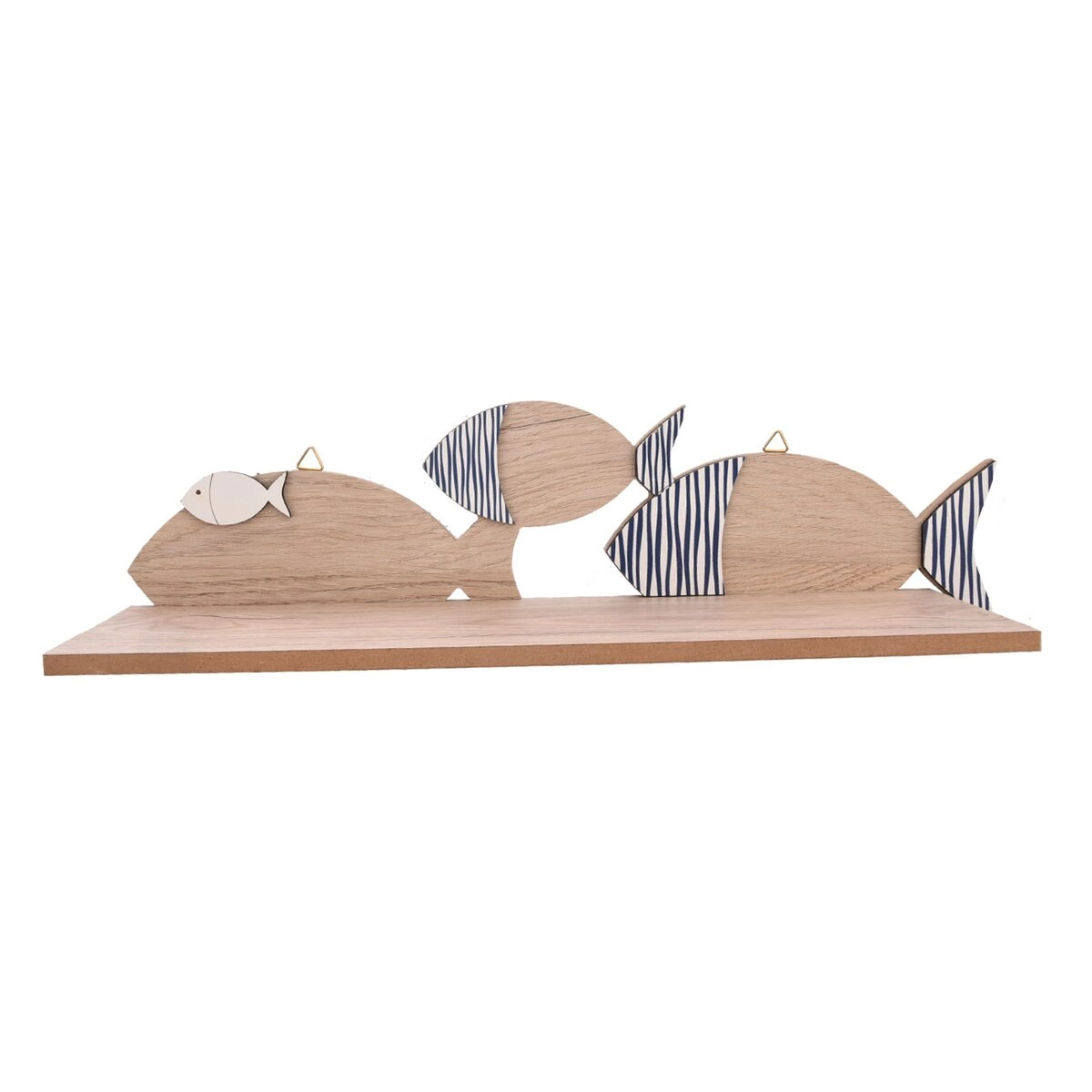 E-shop Drevená nástenná polička Beach 38 × 11 × 11 cm