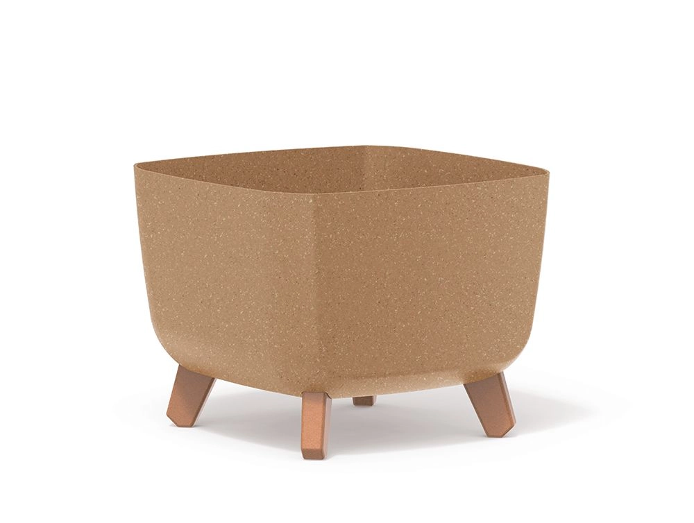 E-shop PROSPERPLAST Kvetináč GRACIA SQUARE ECO WOOD naturo 29cm