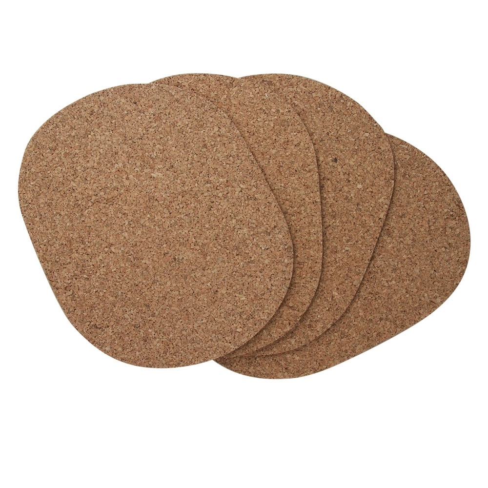 E-shop Sada 4 oválnych korkových prestieraní 40 × 29 cm