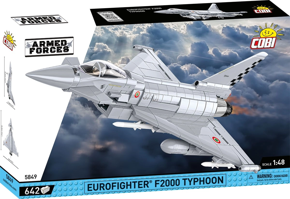 E-shop Cobi 5849 Armed Forces Viacúčelové stíhacie lietadlo Eurofighter TYPHOON 1:48