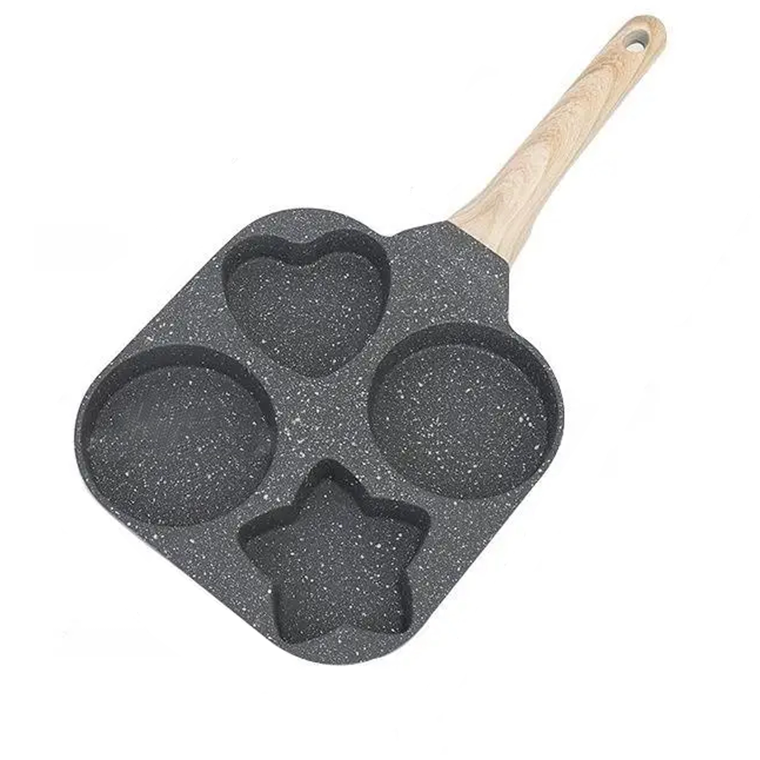 Panvica na vajcia a lievance so štyrmi formami pre indukciu aj plyn