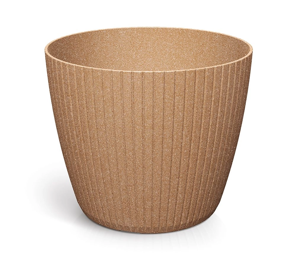 E-shop PROSPERPLAST Květináč LAMIA ECO WOOD naturo ECO 19,8 cm