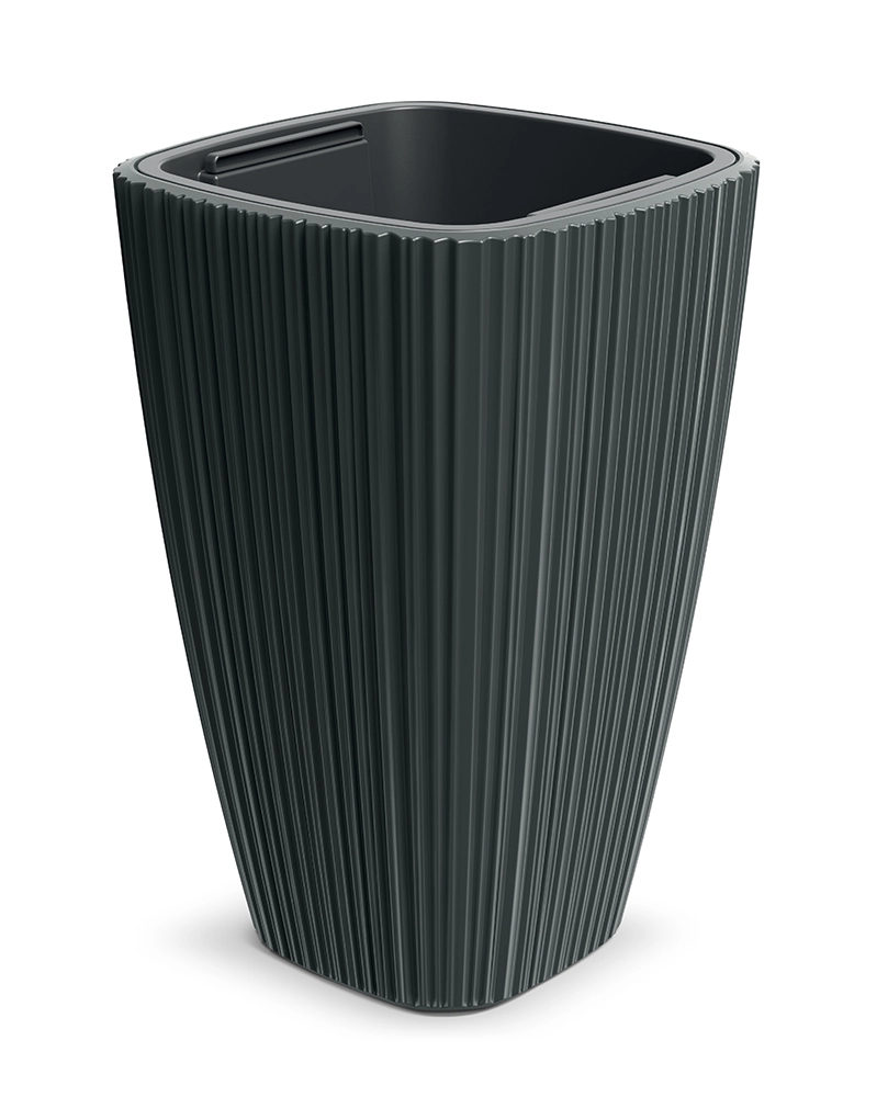 E-shop Prosperplast Kvetináč ORO 29 cm tmavosivá