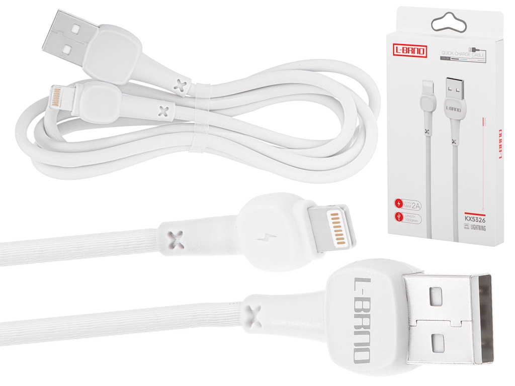 E-shop KIK KX5326 Synchronizačný a nabíjací pre iPhone, 1m, černý