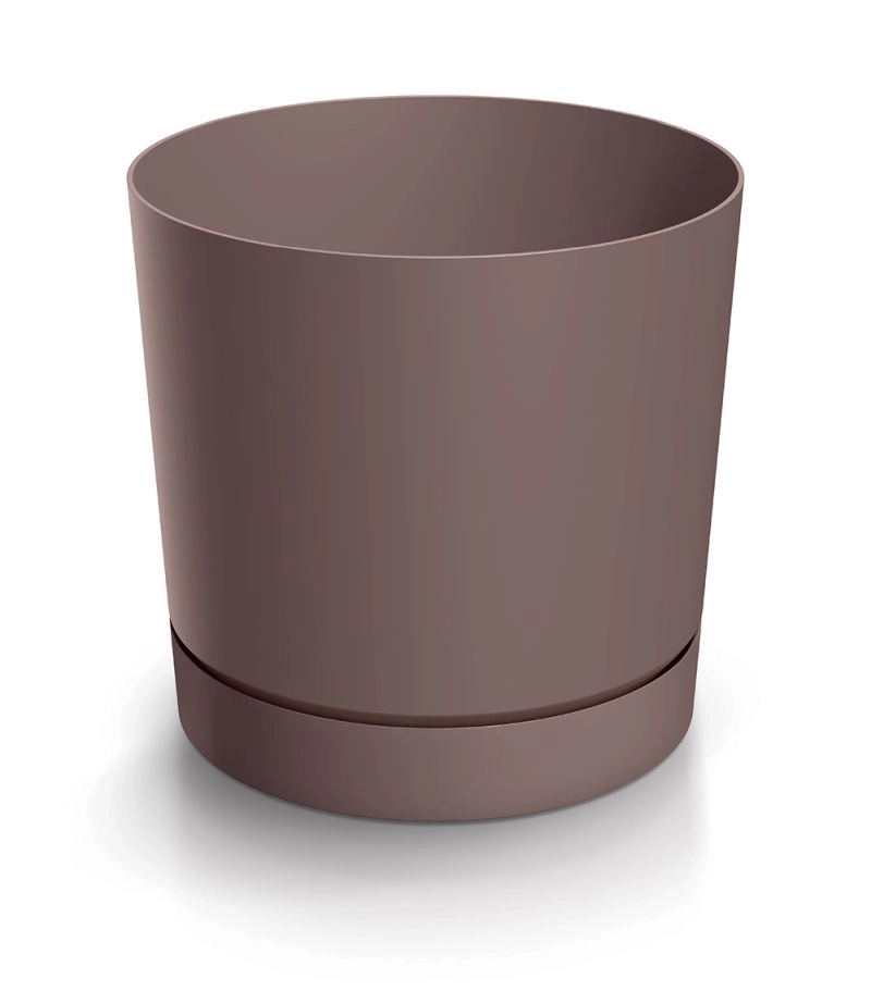 E-shop Prosperplast Kvetináč TUBO P s miskou 23,9 cm marsala