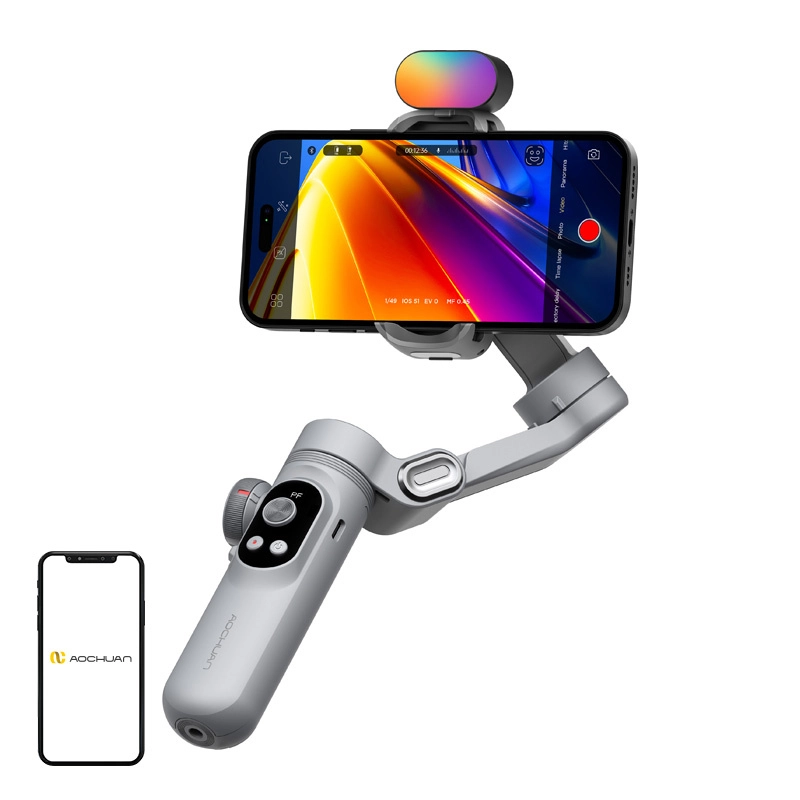 E-shop AOCHUAN Stabilizátor X Pro s RGB osvětlením (šedý)