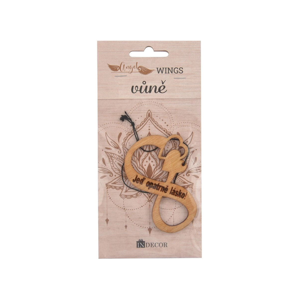 E-shop Vôňa do auta z dreva „Jazdi opatrne, láska!“