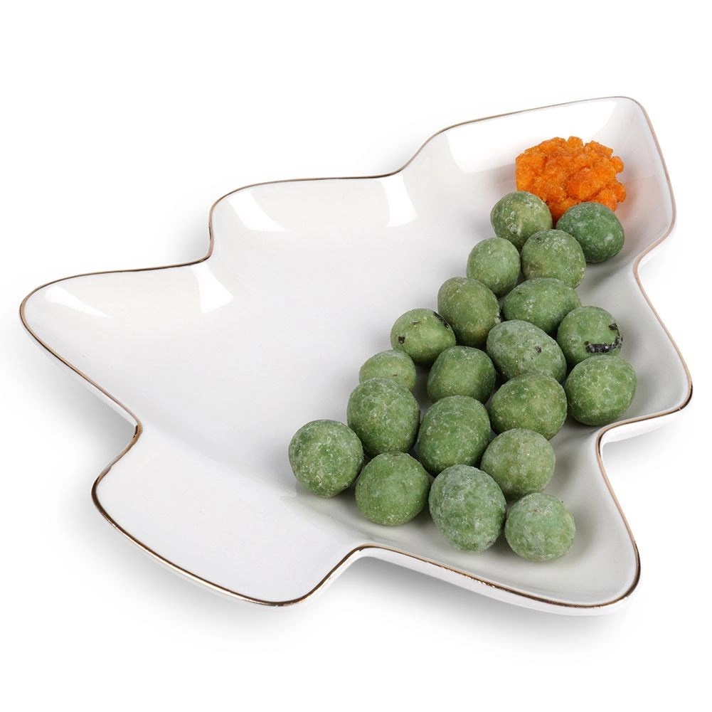 Porcelánový tanier v tvare vianočného stromčeka 20 × 16,5 cm