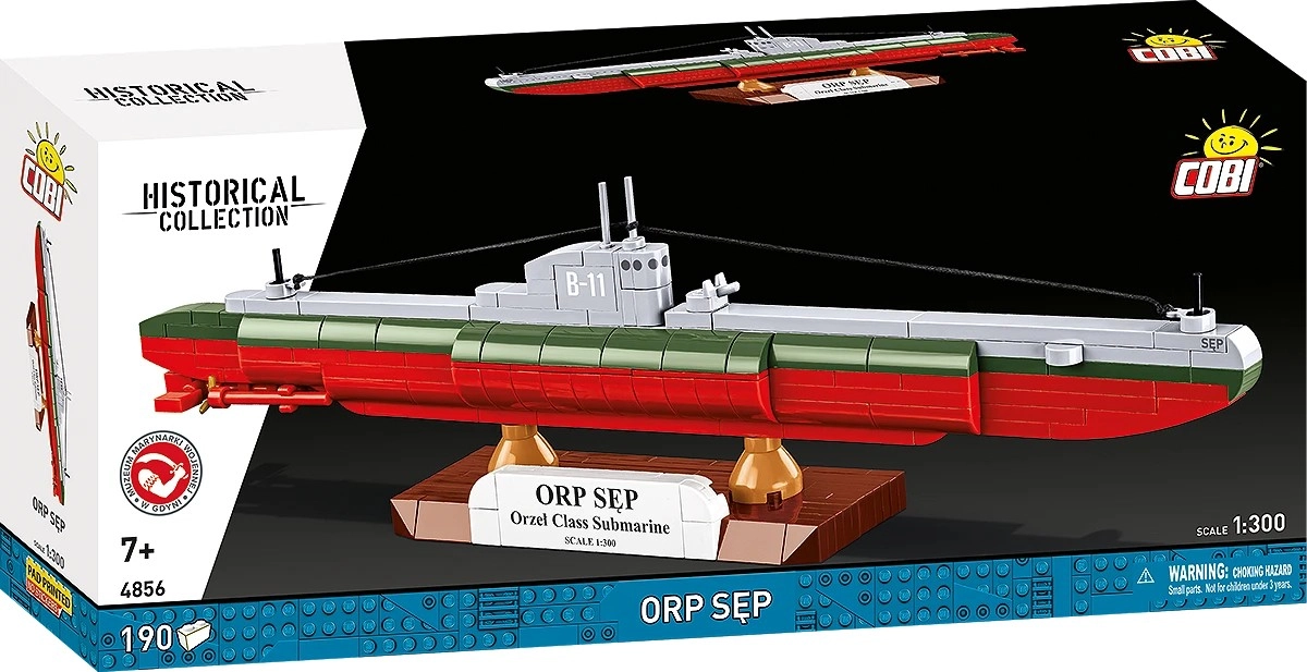 E-shop Cobi 4856 II WW Polská ponorka ORP Sep, 1:300, 190 k