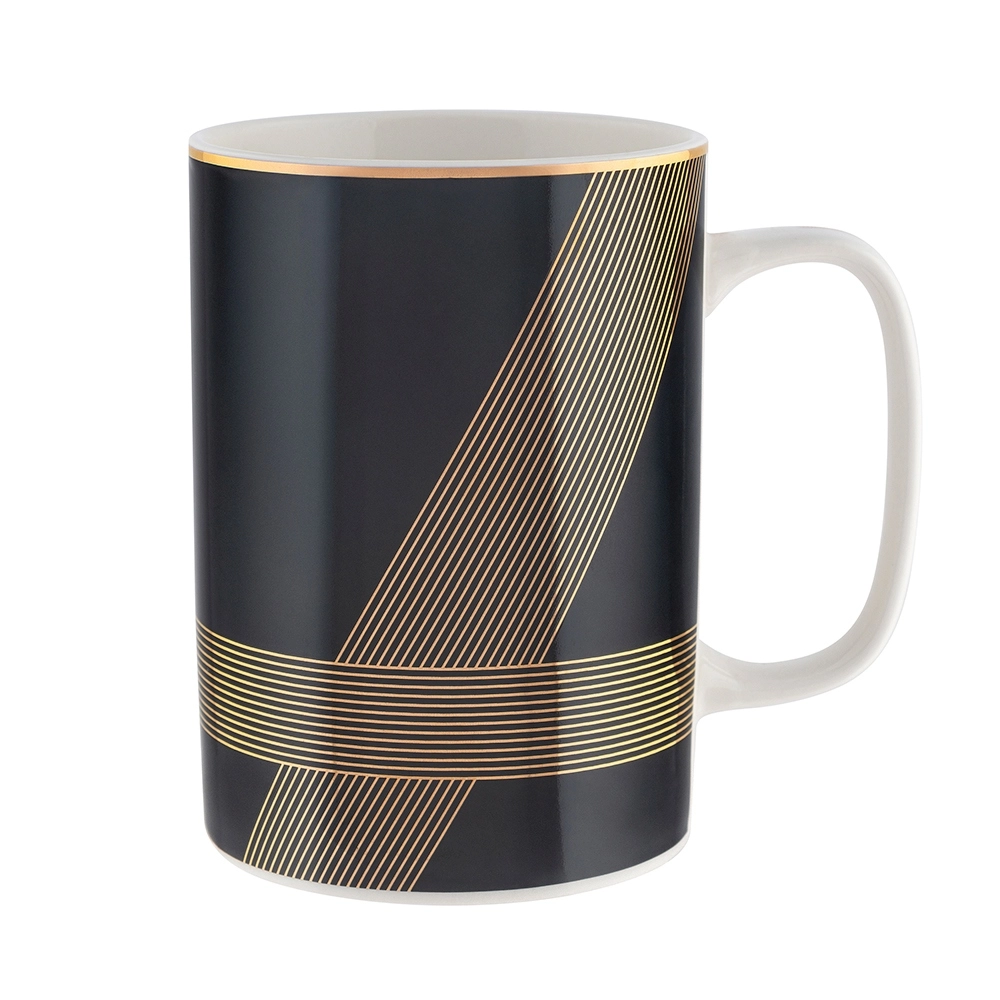 E-shop Altom Design hrnček modern art čierny 350 ml