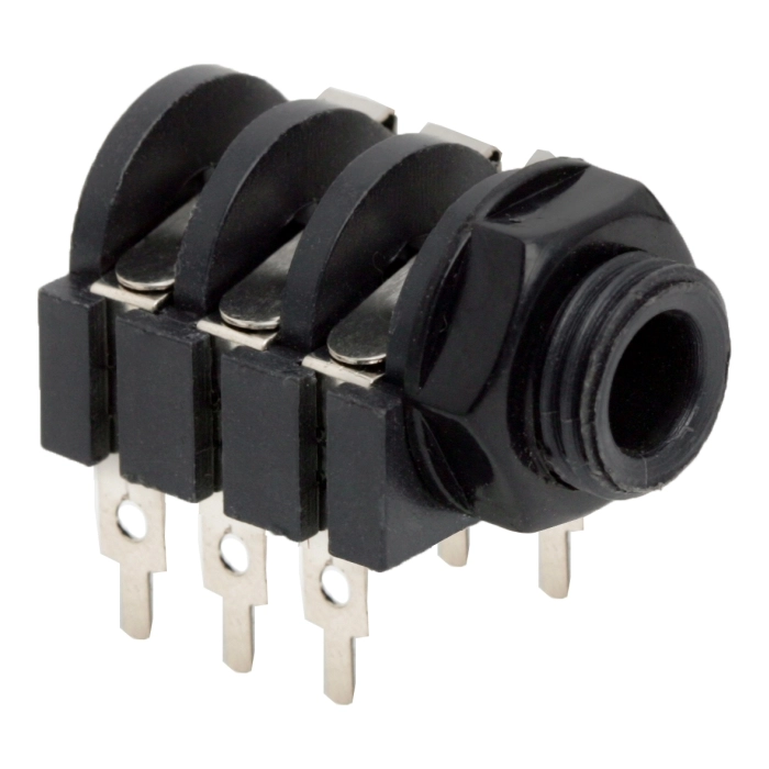 Stereo jack zásuvka 6,3 mm s vypínačom