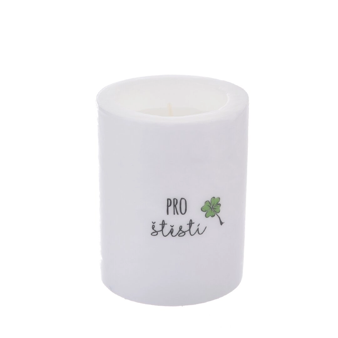 E-shop Vonná sviečka bavlna pre šťastie 8 × 10 cm