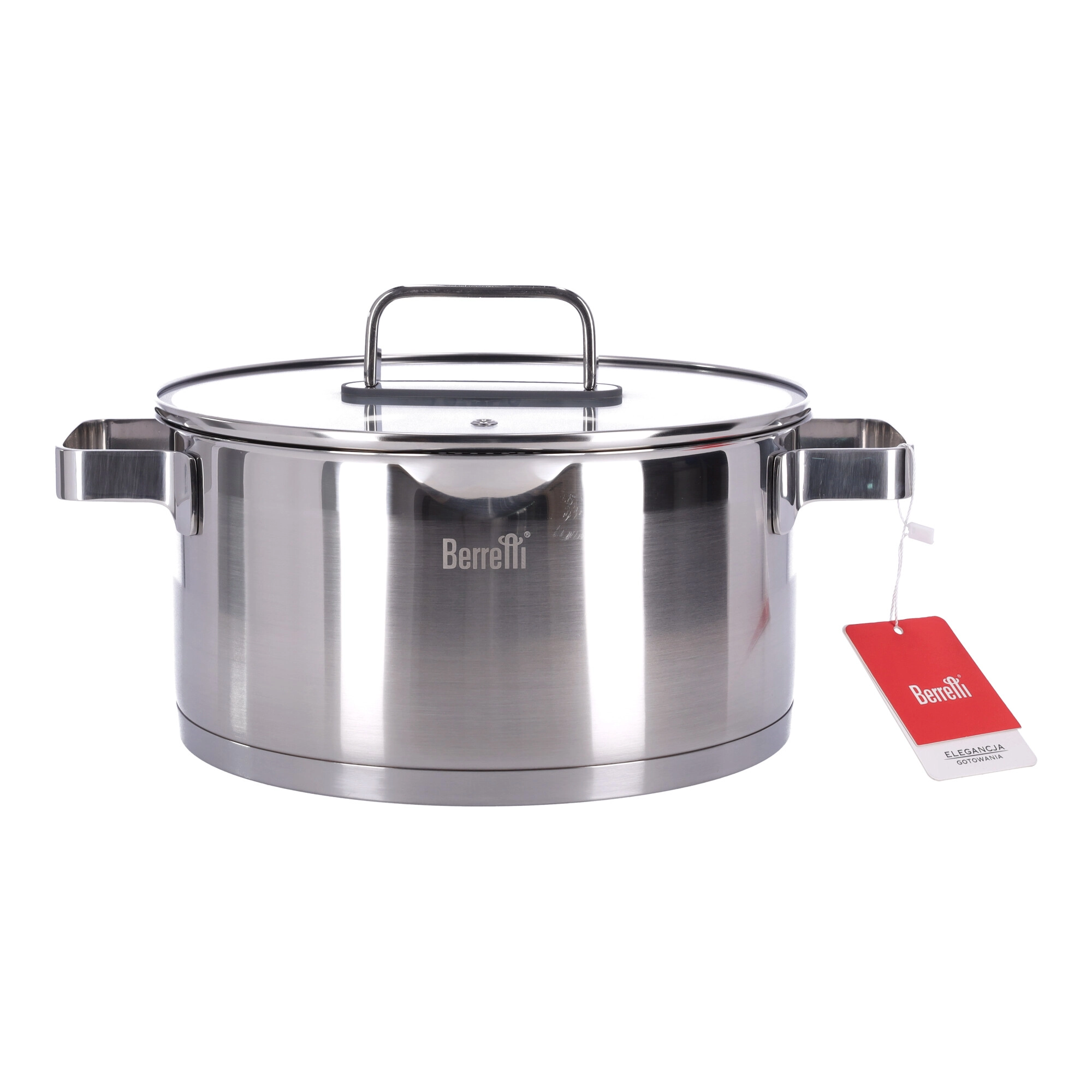 Nerezový hrniec s pokrievkou Berretti Mistral 24 cm